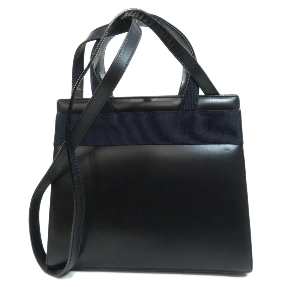 Salvatore Ferragamo calfskin handbag Black